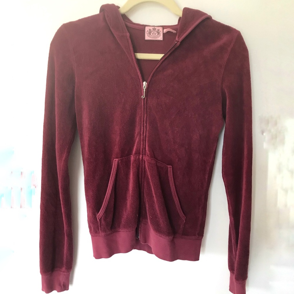 Juicy Couture Terry cloth hooded sweatshirt